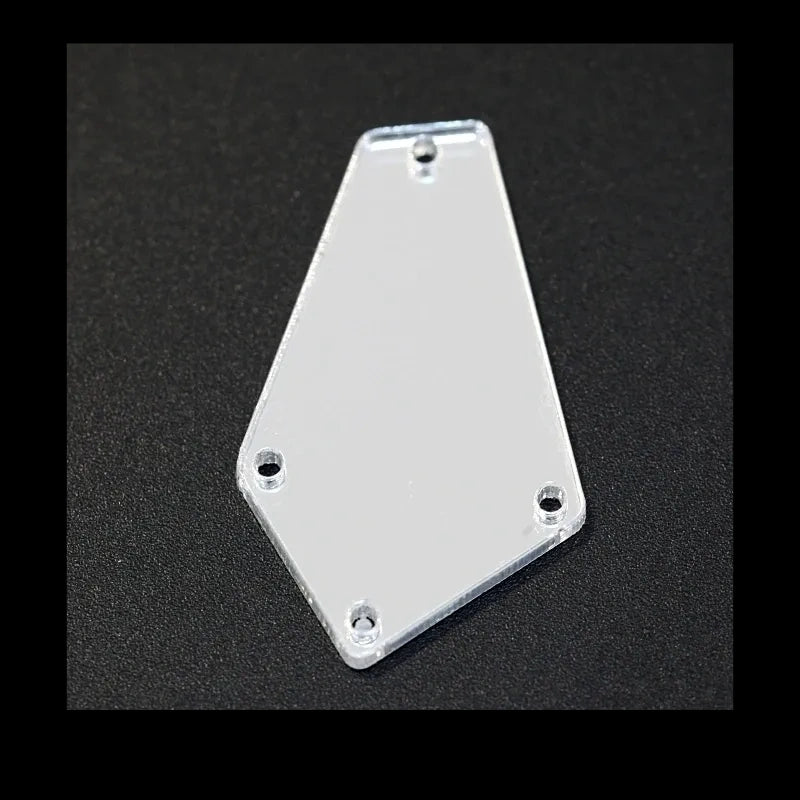 Acrylic Sew on Mirrors - Style P04 (22mm x 37mm)