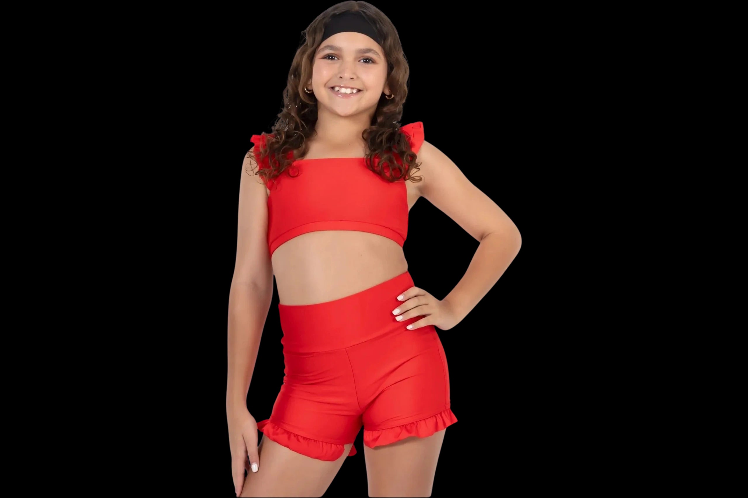 High Waist Ruffle Shorts (Size down generous sizing)